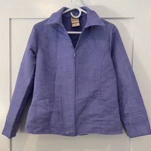 Purple Faux-Suede Jacket